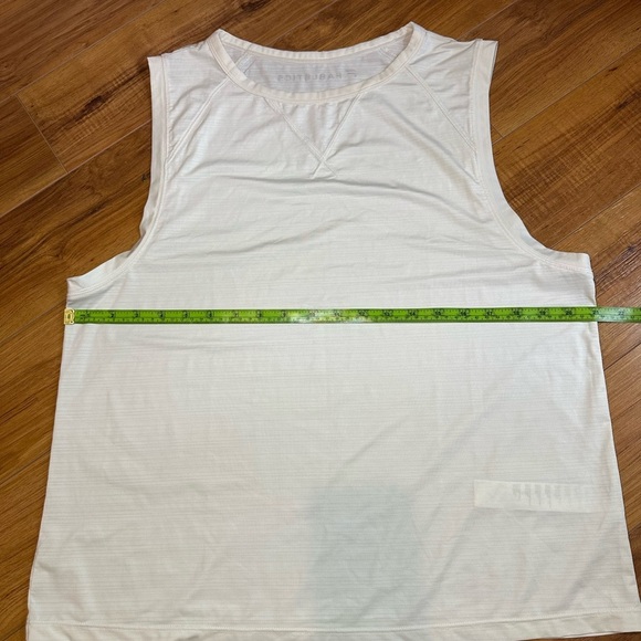 Fabletics Cream Muscle Tee Relaxed Sleeveless - Picture 6 of 8